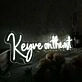 Keyve On The Cut White Neon Sign