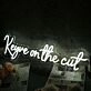 Keyve On The Cut White Neon Sign