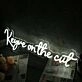 Keyve On The Cut White Neon Sign