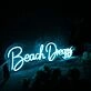 Beach Dreams Blue Neon Sign
