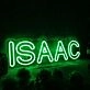 ISAAC Green Neon Sign