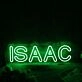 ISAAC Green Neon Sign