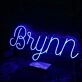 Bnynn Blue Neon Sign