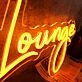 Lattitude Lounge Orange Neon Sign