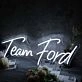 Team Ford White Neon Sign