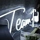 Team Ford White Neon Sign