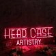 Head Case Artistry Red Neon Sign