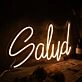 Salud Yellow Neon Sign