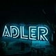 ADLER Blue Name Neon Sign