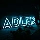 ADLER Blue Name Neon Sign