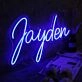 Jayden Blue Neon Sign