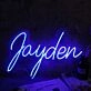 Jayden Blue Neon Sign