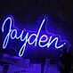 Jayden Blue Neon Sign