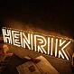 HENRIK Yellow Neon Sign