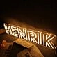 HENRIK Yellow Neon Sign