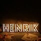 HENRIK Yellow Neon Sign
