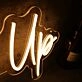 Glow Up Yellow Neon Sign