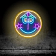Happy Clock Neon Sign