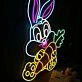 Cute Bunny Rabbit Neon Sign