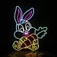 Cute Bunny Rabbit Neon Sign