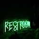 Restroom Green Neon Sign