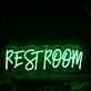 Restroom Green Neon Sign