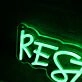 Restroom Green Neon Sign