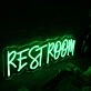 Restroom Green Neon Sign