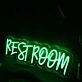 Restroom Green Neon Sign