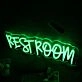 Restroom Green Neon Sign