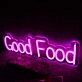 Good Food Pink Neon Sign