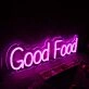 Good Food Pink Neon Sign