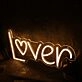Lover Yellow Custom Neon Sign