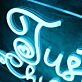 Just Chilling Blue Custom Neon Sign