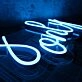 Good Vibes Only Blue Neon Sign