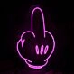 Mickey's Middle Finger Pink Neon Sign