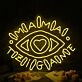 Aesthetic Eye Yellow Neon Sign