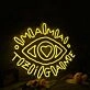 Aesthetic Eye Yellow Neon Sign