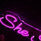 She Hustten Pink Neon Sign