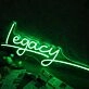 Legacy Green Neon Sign