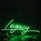 Legacy Green Neon Sign