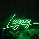Legacy Green Neon Sign