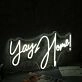 Yay Home White Neon Sign