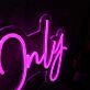 Good Energy Only Pink Neon Sign