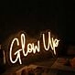 Glow Up Yellow Custom Neon Sign