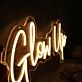 Glow Up Yellow Custom Neon Sign