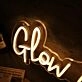 Glow Up Yellow Custom Neon Sign