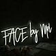 Face By Mel White Neon Sign