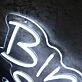 Binger Show White Neon Sign