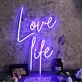 Love Life Blue Neon Sign